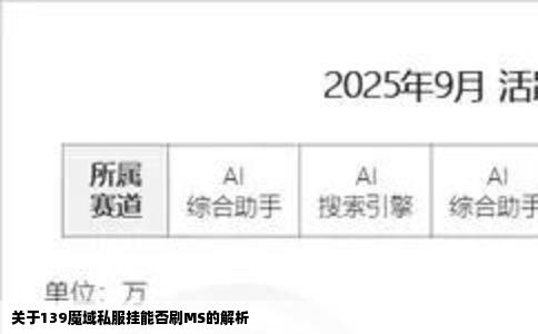 关于139魔域私服挂能否刷MS的解析